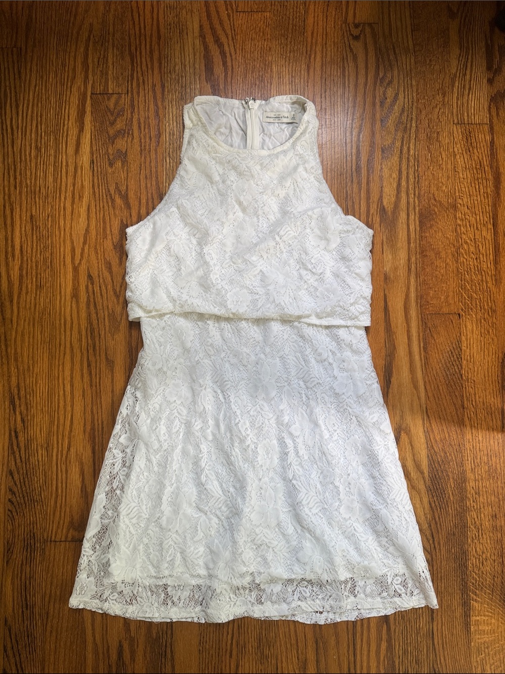 Abercrombie & Fitch White Lace Mini Dress